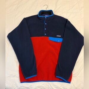 Patagonia Synchilla Fleece in Navy and Red